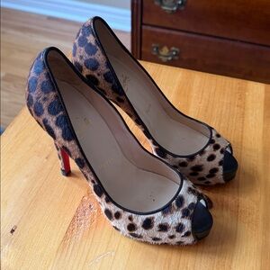 Christian Louboutin Cheetah Platform Pumps
